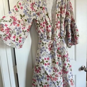 Calvin Klein Kimono Floral Dress